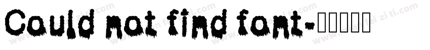 Could not find font字体转换
